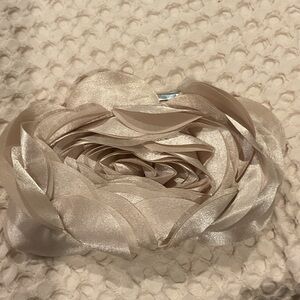 Elegant Cream Floral Clutch